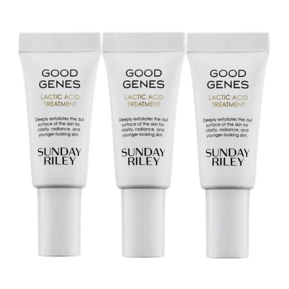 3X Sunday Riley Good Genes Lactic Acid Treatment .17oz/5 ml each Travel Size - Picture 1 of 3